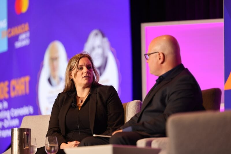 L-R: Kirsten Fraser of Finance Canada and Eyal Sivan of Ozone API.